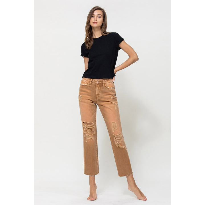 Norah High Rise Straight Jeans