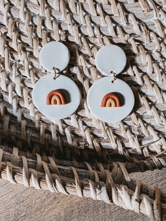 Honey Dangles - Handmade Polymer Clay Earrings