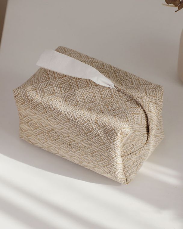 Japanese Style Cotton Linen Tissue Box by Nanit Nanita