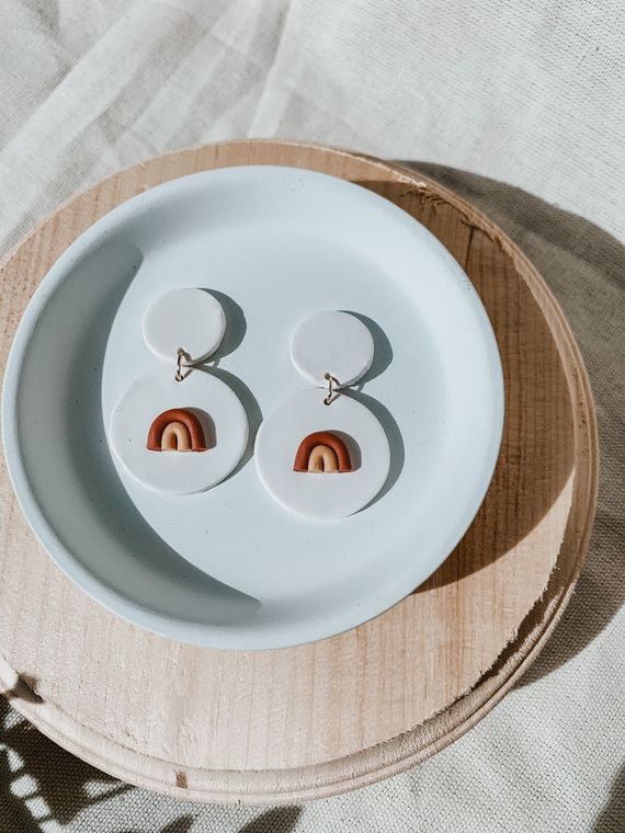 Honey Dangles - Handmade Polymer Clay Earrings