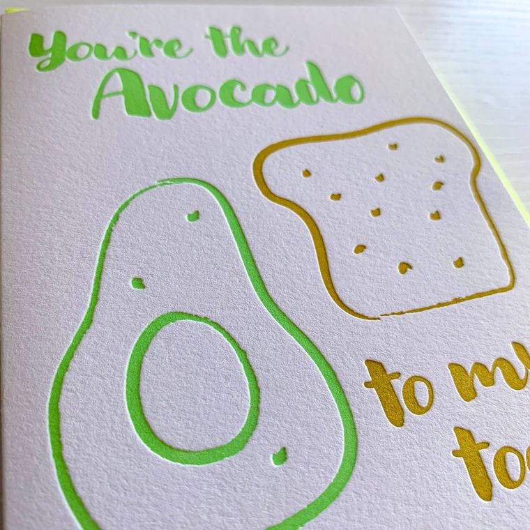 Love or Friendship Card - Avocado To My Toast