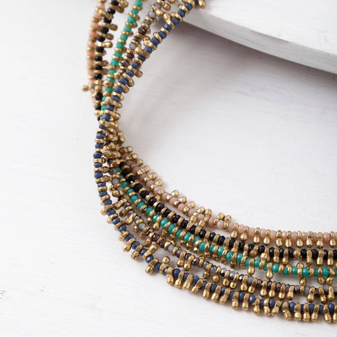Gold Beaded Necklace